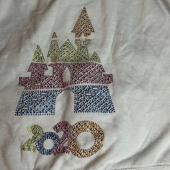 Kids Disneyland 2020 Mickey & Minnie Zip Up Hoodie Sweatshirt ~ Large - Picture 8 of 8